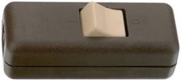 8010-009.01, Шнуровой промежуточный переключатель, 2-контактный коричневый, interBAR