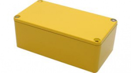1590BSYL, Diecast Stomp Box, Aluminium, Yellow, 60 x 112 x 38 mm, Hammond