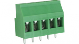 RND 205-00290, Wire-to-board terminal block 0.05-3.3 mm2 (30-12 awg) 5.08 mm, 5 poles, RND Connect