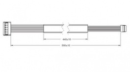 2JCIE-HARNESS-05, Cable Harness for Sensor Evaluation Board 500mm, Omron