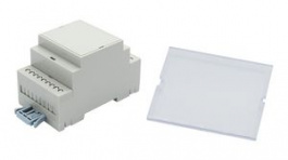 RND 455-01146, DIN-Rail Module Box with Snap Fit Cover, 53.3x90.2x57.5mm, Grey, ABS/Polycarbona, RND Components