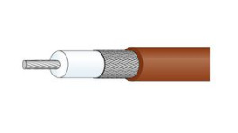 22511192, Coaxial Cable PFA 1.25mm 50Ohm Silver-Plated Copper White 25m, Huber+Suhner