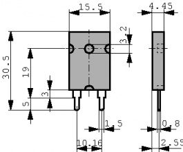 PBH-R330-F1-1, Силовой резистор 0.33 Ω 3 W ± 1 %, ISABELLENHUTTE