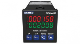 EZM-4450.1.00.2.0/00.00/0.0.0.0, Multifunction Counter, 46x46mm, 240V, 10kHz, LED, 7-Segment, 8mm, 6 Digits, EMKO Elektronik A.S.