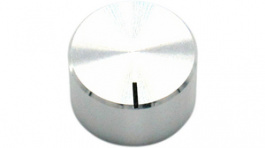 RND 210-00345, Aluminium Knob, silver, 6.4 mm shaft, RND Components