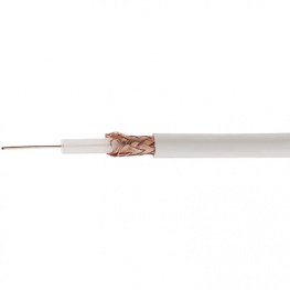 9059 WH001, Коаксиальный кабель 1x0.64 mm белый, Alpha Wire