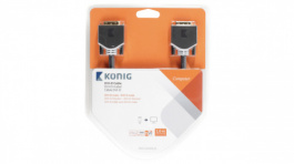KNC32000E20, Monitor cable 2 m Anthracite, KONIG