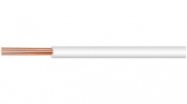 2842/19 WH005 [30 м], Hook-Up Wire, 0.09 mm2, White Copper Strand, Silver Plated PTFE, Alpha Wire