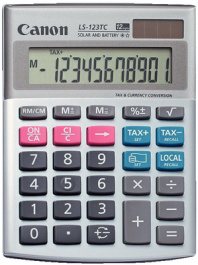 LS-123TC, Desktop calculator, CANON