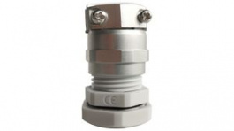 RND 465-00825, Cable Gland with Clamp, M18 x 1.5, Polyamide, Grey, IP68, RND Components