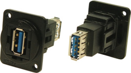 CP30205NM3B, USB Adapter in XLR Housing, 9, USB 3.0 A, Cliff