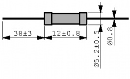 2CS-R15-J, Проволочный резистор 0.15 Ω 3 W ± 5 %, ATE ELECTRONICS