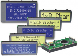 EA DIP162-DN3LW, ЖК-точечная матрица 6.68 mm 2 x 16, Electronic Assembly