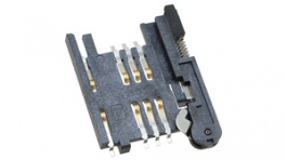 91228-3002, SIM Card Connector with Ejector, Molex