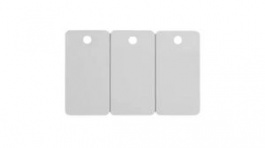 104523-020, Plastic Card, 500 Cards, PVC, White, Zebra