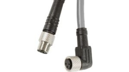 HR03GW100 SL358, Sensor Cable M8 Plug M8 Socket 5 m 2.7 A 63 V, Alpha Wire