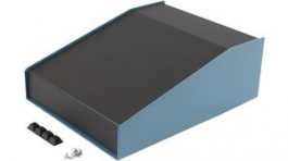 1456FH3BKBU, Sloping Console, 165 x 217 x 56 mm, Aluminium, Black / Blue, 1456, Hammond