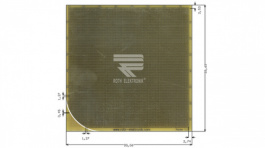 RE014-LF, Prototyping board FR4 epoxy fibre-glass + HAL, Roth Elektronik