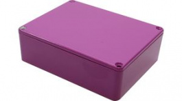1590BB2PR, Diecast Stomp Box, Aluminium, Purple, 94 x 119 x 38 mm, Hammond