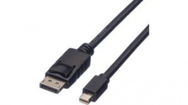 11.04.5637, Mini DisplayPort-DisplayPort Cable Black 5 m, Roline