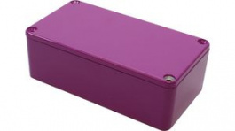 1590B2PR, Diecast Stomp Box, Aluminium, Purple, 60 x 112 x 38 mm, Hammond