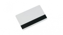 104523-112, Plastic Card with Low Coercivity Magnetic Stripe, 500 Cards, PVC, White, Zebra