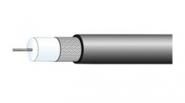 RADOX_RF_179 [100 м], Coaxial Cable RG-179 Radox® 2.8mm 75Ohm Copper-Plated, Silver-Plated Steel Black, Huber+Suhner