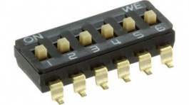 418121270806, DIP Switch Raised 6-Pin 2.54mm Gull Wing, WURTH Elektronik