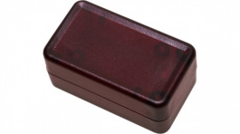 1551ATRD, Miniature plastic enclosure 20 x 35 x 15.5 mm Transparent - Red ABS, Hammond