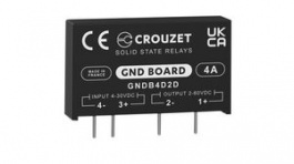 GNDB4D2D, Solid State Relay GND Board, 4A, 30V, DC Switching, PCB Pins, Crouzet