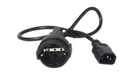 AP9880, AC Power Cable, IEC 60320 C14 - IEC 60320 C14, 600mm, Black, APC