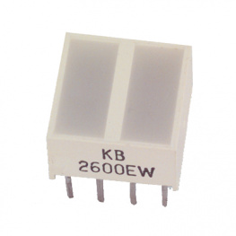 KB-2600EW, Светодиодные секции красный 10 x 10 mm, Kingbright