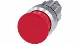 3SU1050-1AD20-0AA0, SIRIUS ACT Mushroom Push-Button front element Metal, glossy, red, Siemens