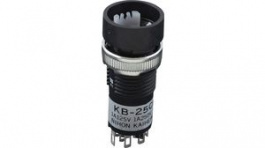 KB25CKW01, Illuminated Pushbutton Switch 2CO ON-(ON) LED / Filament Lamp, NKK Switches (NIKKAI, Nihon)