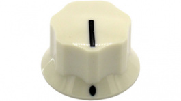 RND 210-00279, Plastic Round Knob, white, 6.4 mm, RND Components