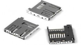 693071020811, Micro-SD Card Connector, Manual, 8 Poles, WURTH Elektronik