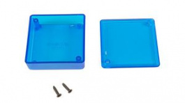 1551TTBU, Miniature Plastic Hand Held Enclosure 1551 60x60x20mm Blue ABS IP54, Hammond
