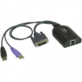 KA7166, Адаптер USB/DVI - кат. 5e/6 KVM, Aten