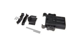 E80400-0009, Battery Connector Housing Kit without Pins, Plug, 2 Poles, Grey, Anderson Power Products