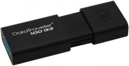 DT100G3/64GB, USB Stick DataTraveler 100 G3 64 GB черный, Kingston
