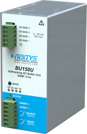 BU150U, DC Buffer unit, 150J (500W/0.3s)\Selftracking 12-85Vdc, 20A max., NEXTYS