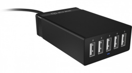 IB-CH501, USB rapid charging device, 5-port, 60 x 25 x 95 mm, 165 g, ICY BOX