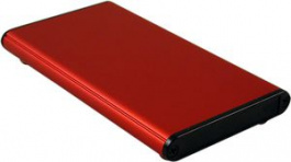 1455A1202RD, Extruded Enclosure, Red, 70 x 120 x 12 mm, Aluminium, 1455, Hammond