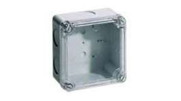 CLWIB 1, Junction Box with Clear Lid 110x110x60mm Light Grey Thermoplastic IP65, WISKA LTD