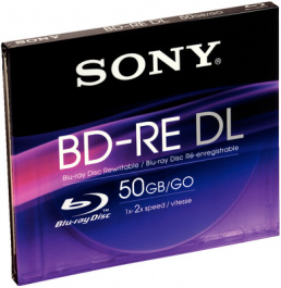 BNE50B, Blu-ray BD-RE DL 50 GB Single jewel case, Sony