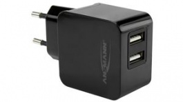 1001-0067, Intelligent USB Charger 5V 3.1A 2x USB A Socket, Ansmann
