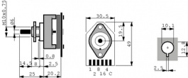 CBS1-1X12B, Поворотные галетные переключатели 1P12Pos, Elektro Bau Elemente (EBE Group)