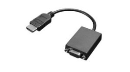 0B47069, Video Adapter, HDMI Plug - VGA Socket, 1920 x 1080, Black, Lenovo