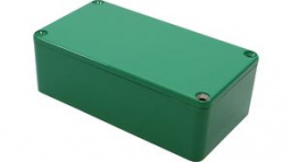 1590B2GR, Diecast Stomp Box, Aluminium, Green, 60 x 112 x 38 mm, Hammond