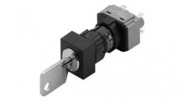 61-2802.0/D, Keylock Switch Actuator, 3 Positions, EAO 61 Series, EAO